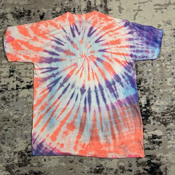 Vintage 90's Myrtle Beach XL Tie Dye T-Shirt Waves Made in USA Single Stitch - Picture 6 of 10